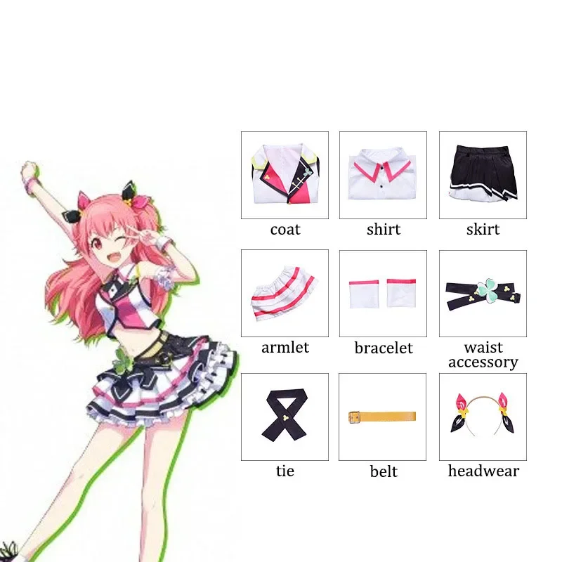 HN8 PJSK المزيد من القفز موموي إيري أزياء تنكرية شعر مستعار أحذية النساء هالوين كرنفال فستان الحفلات الزي الرسمي البدلة 8...Gf #1