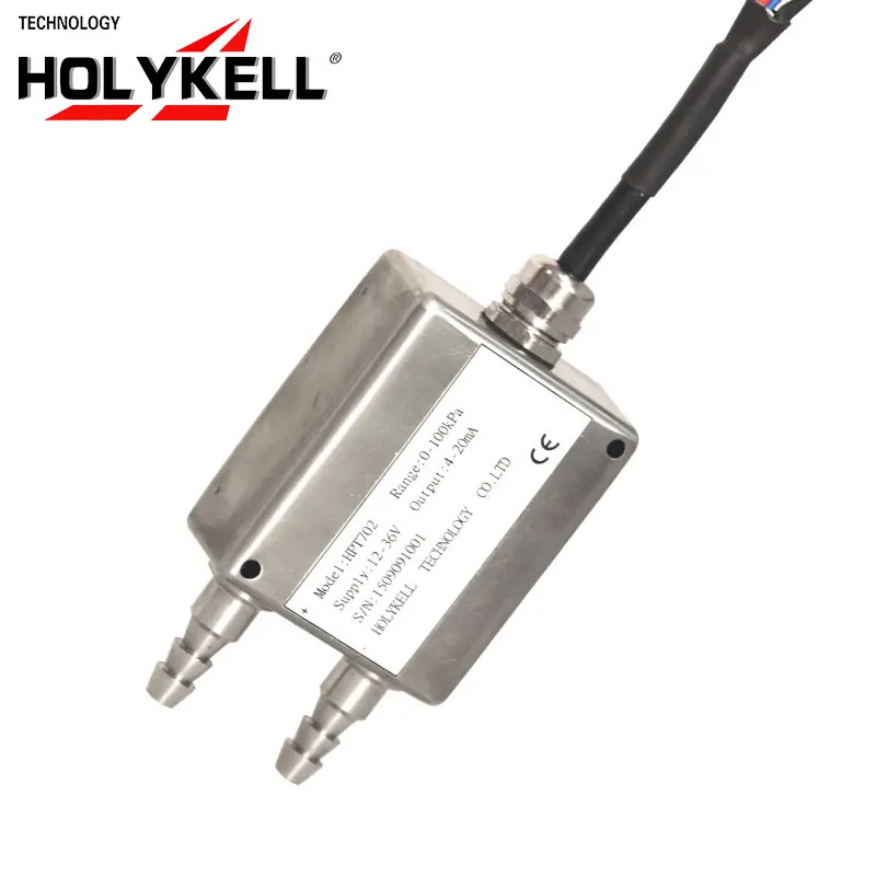 Holykell OEM Air Pressure Sensor Differential Pressure Transmitter 0-50Pa....1000Pa/ 2KPa-1000KPa