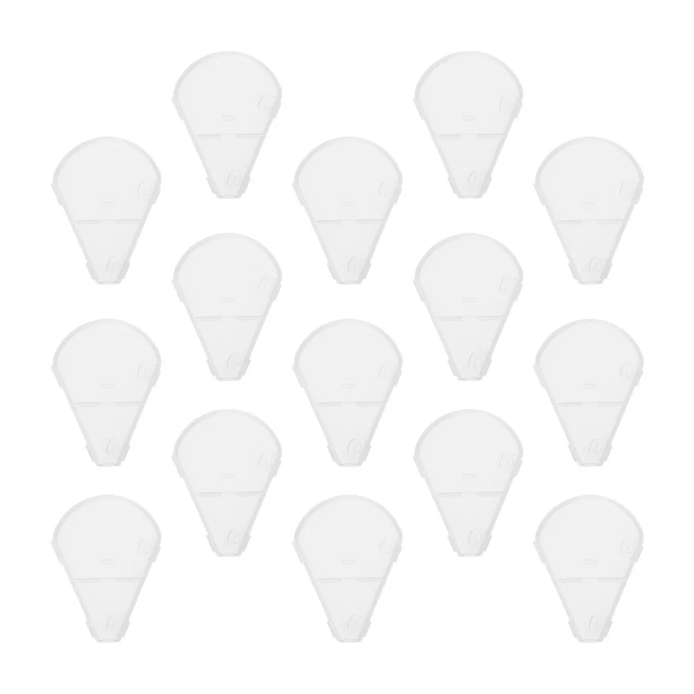 15Pcs Brush Protector Highlighter Brush Cover Medium Small Size Guard for Travel Portable Clean Makeup Tool Accessory