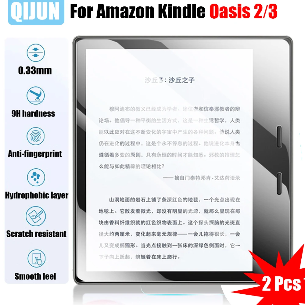 

Tablet Tempered glass film For Amazon Kindle Oasis 2 3 Explosion Scratch proof membrane Anti fingerprint protective film 2 Pcs