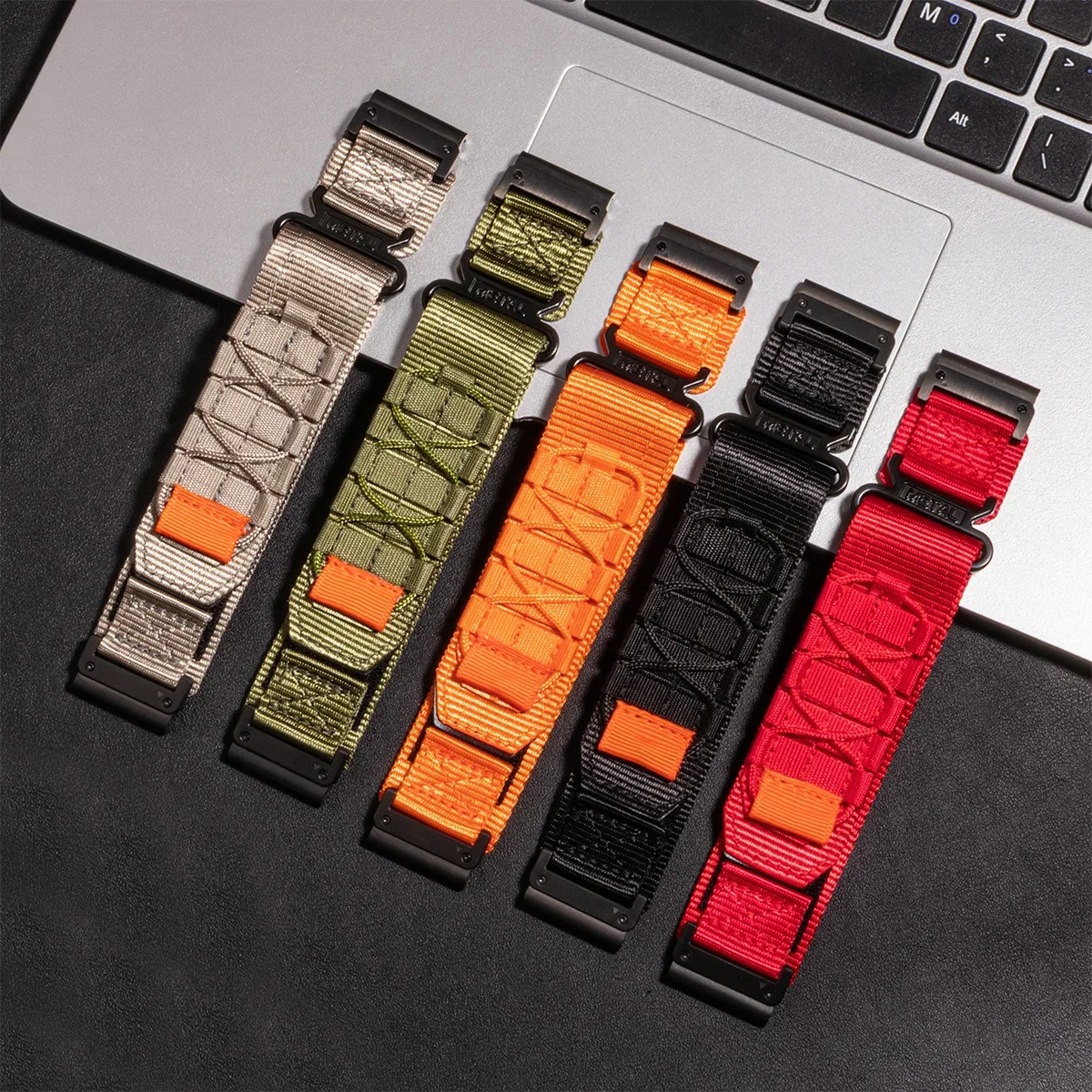 22mm 26mm Nylon Loop Strap for Garmin Fenix 7X 6X Pro 5X 5X Plus 7 6 Pro Epix Pro/Tactix SmartBand Bracelet Watch Accessories