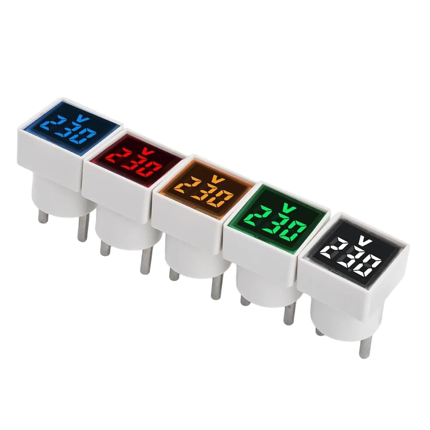 Digital AC Voltmeter Indicator, Digital Voltmeter, No Wiring Required, Euro Plug, Voltage Measurement Range 50 ~ 500V
