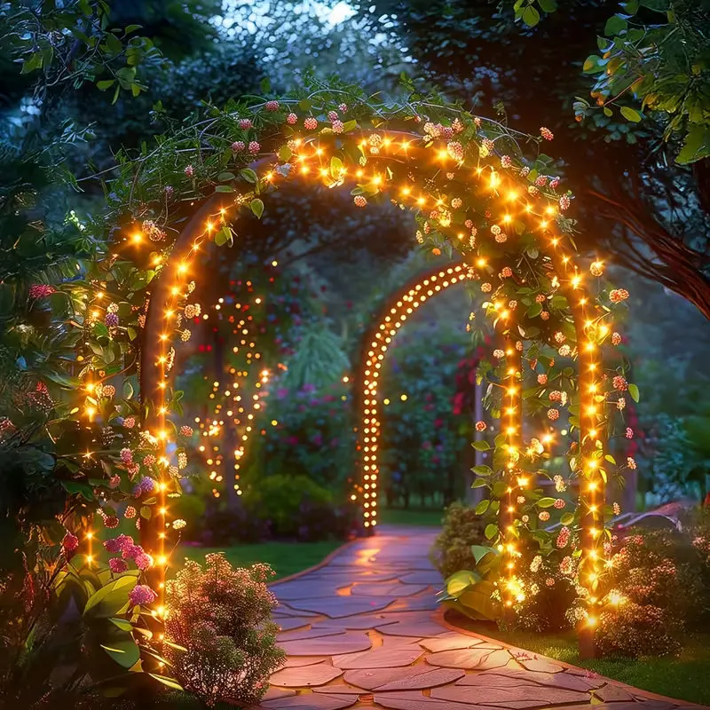 IP65 Waterproof Solar Fairy Lights LED Solar String Lights Lights 8 Modes for Christmas Tree Halloween Wedding Garden Decor