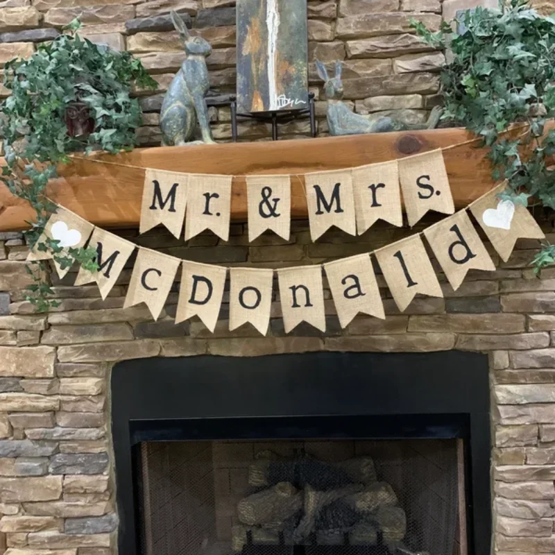 

"Custom Mr & Mrs Garland Bunting | Wedding Ceremony & Bridal Shower Decor – Personalized Bridal Gift & 2025 Wedding Essential"