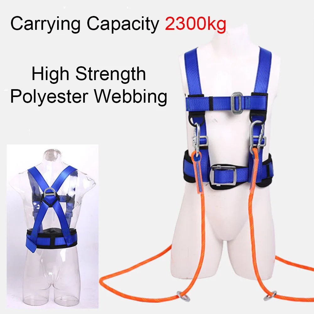 High Altitude Work Safety Harness Half Body Safety Belt Rope Suit Outdoor Climbing Electrician Construction Protective Equipment