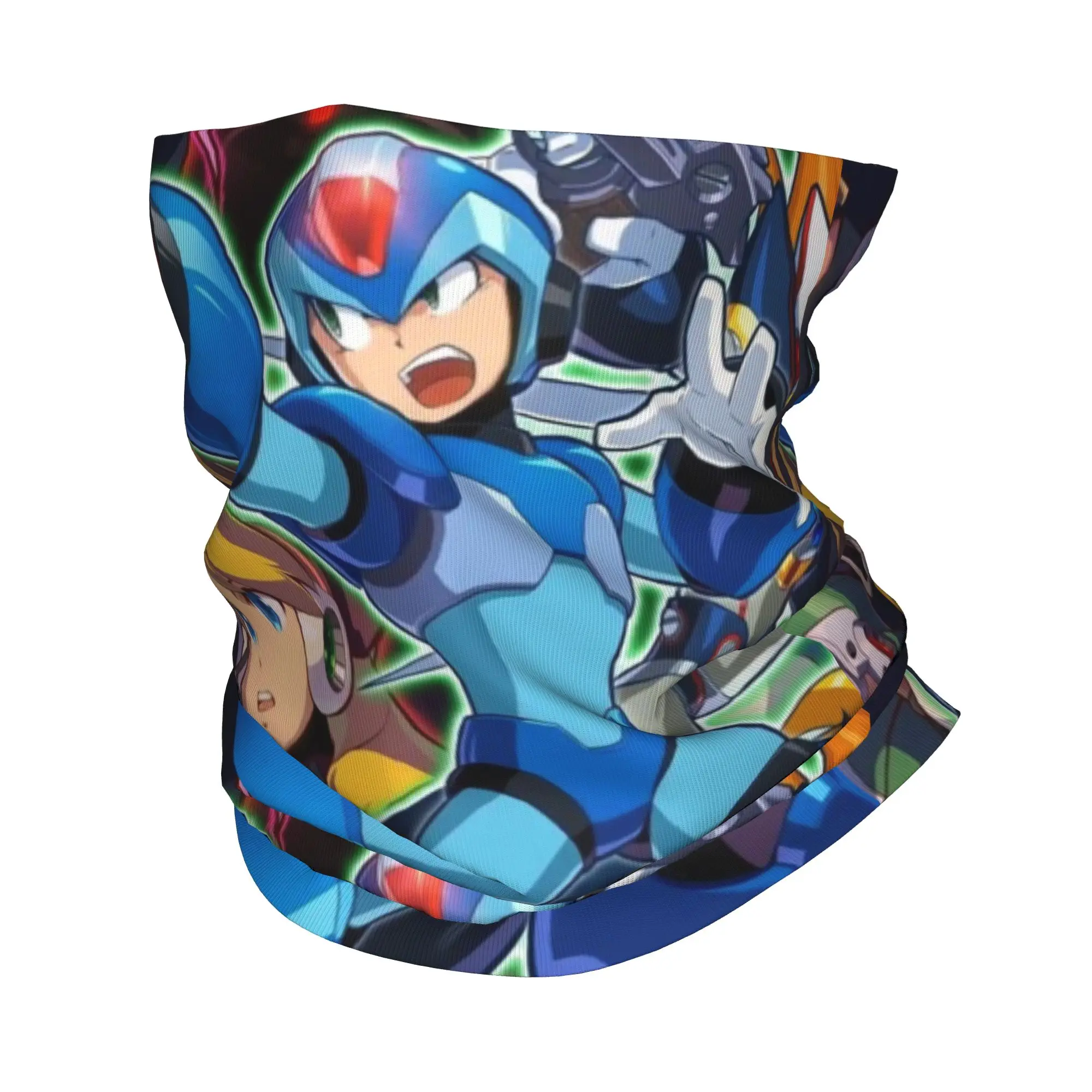 Megaman Video Game Mega Man  Bandana Neck Cover Printed Wrap Mask Scarf Cycling Scarf Hiking Fishing For Men Women Washable