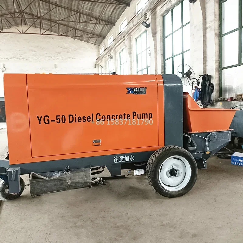 China High Quality Concrete Pump Machine Multifunctional Concrete Delivery Pump Hydraulic Concrete Pump 40m3/h Convey Cylinder