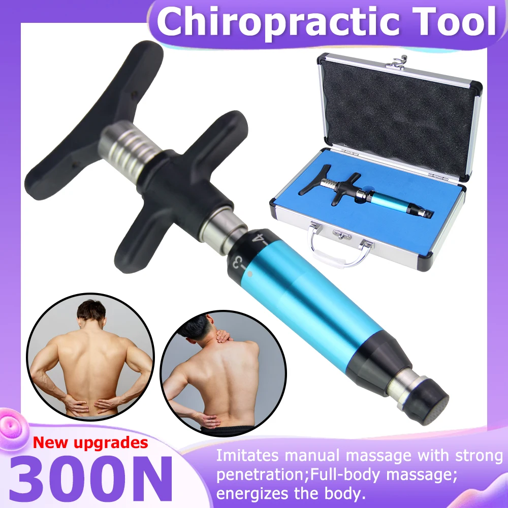 

Chiropractic Adjusting Gun 300N Limb Pain Relief Body Relaxation Therapy Correction Spinal Manual Massager Spine Massage Tools