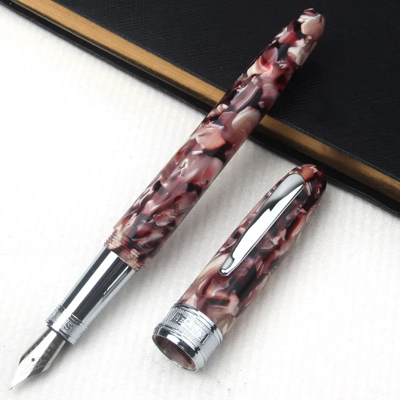 

Новая коллекция высококачественных перьевых ручек с гладким наконечником и эффектом витиевотворения из смолы, с эффектом глянцевой отделки, для офиса, каллиграфии, ежедневного письма и заметок
