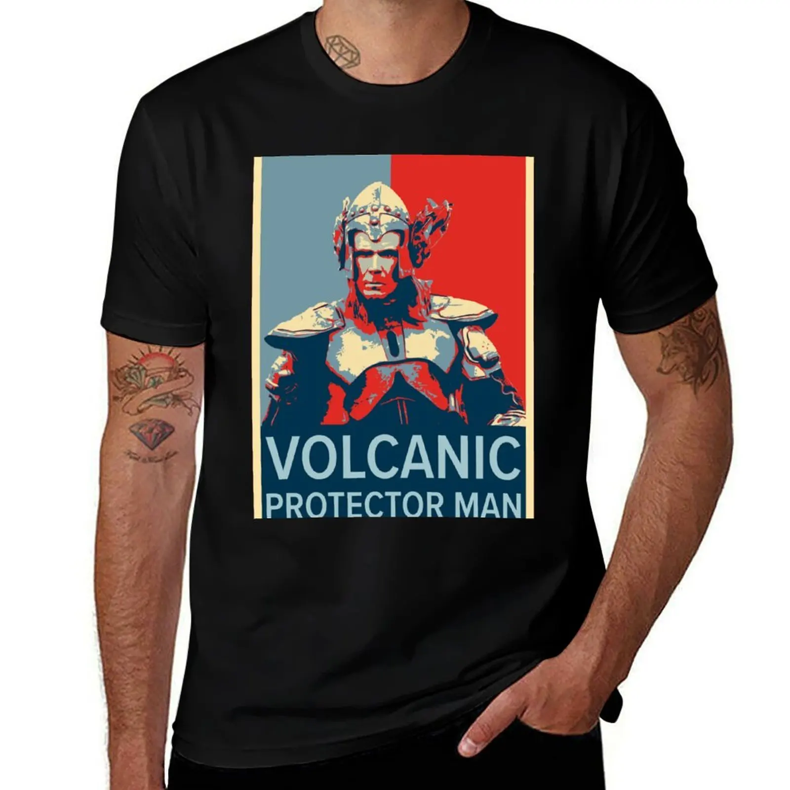 

Fire Saga, Volcano Man, Volcanic Protector Man, Eurovision So T-Shirt t shirts for man slim fit cotton t shirt man T-Shirt