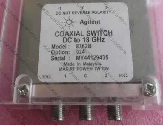 Suitable for 8762B 18GHz 1W SMA SPDT with Protection, SPDT RF Microwave Coaxial Switch (used Goods)