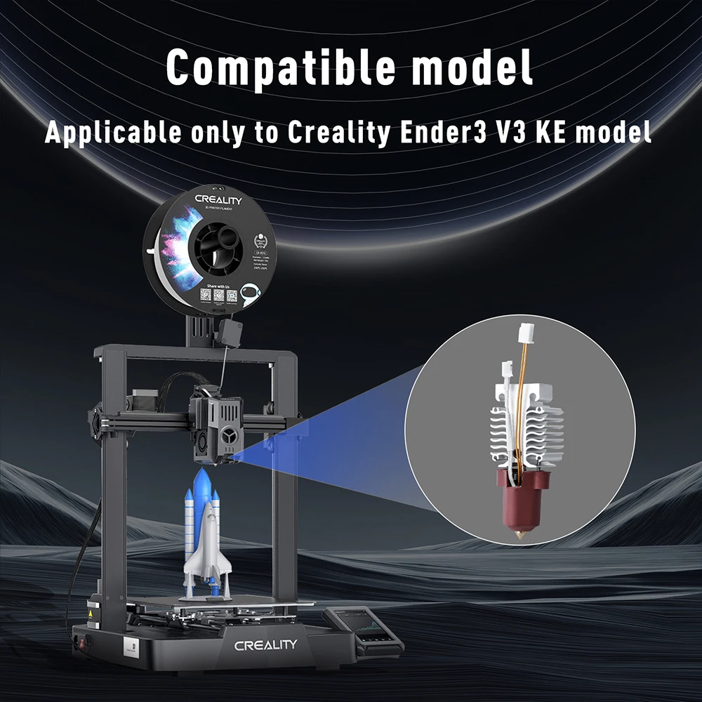 Upgrade Hotend für Creality Ender 3 V3 KE Keramik-Heizkopf-Kit Kühlkörper Düse Silikonsocke für Ender3 V3 KE Zubehör – Detail 3