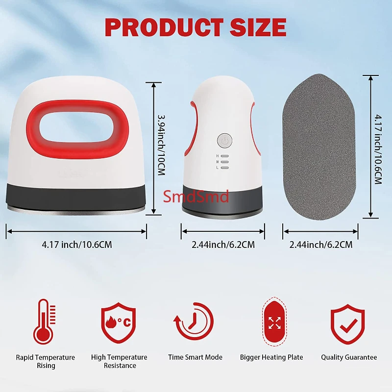 Portable Mini Stylus Printer T-shirt Household Clothes and Hats Shoes and Socks Sticker Painting 3 Levels Temperature Red Green