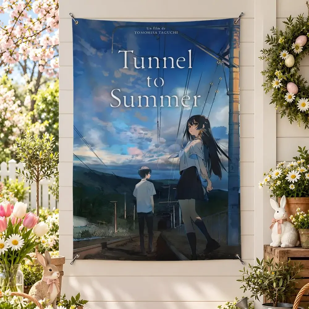 The Tunnel To Summer, The Exit Of Goodbyes Flags Wall Hanging Banner For Bedroom Living Room Outdoor Party Decor