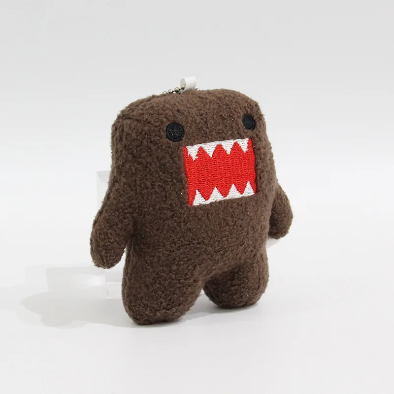 Llavero de Peluche Kawaii Domo Kun, Colgante de Anime para Bolsos y Llaves, Colección de Regalos