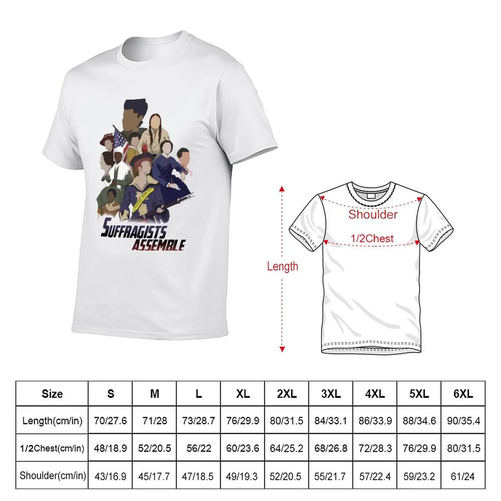 Suffragists Assemble T-Shirt Work Style Casual T-Shirt