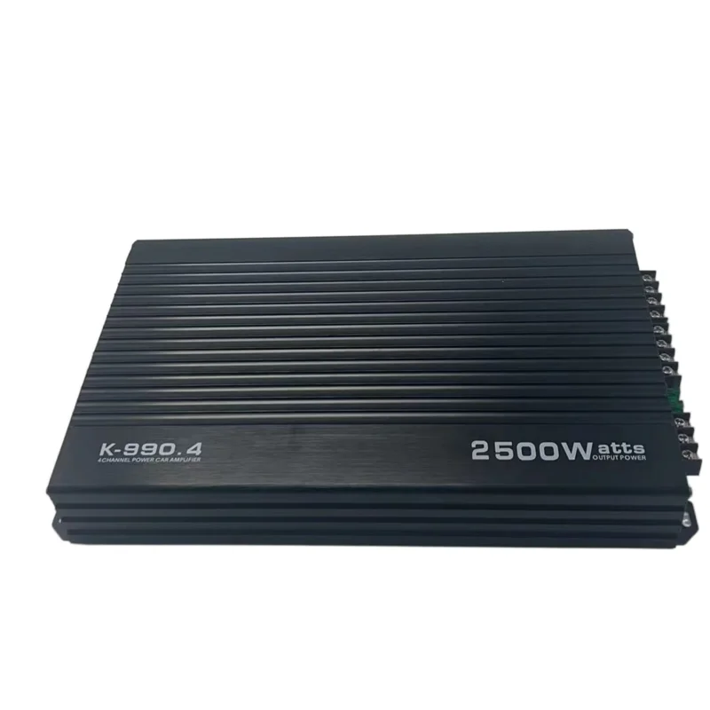 New Design Heat Sink Special Discount Low Cost 80 Watts Class AB 4 Channel Car Amplifier