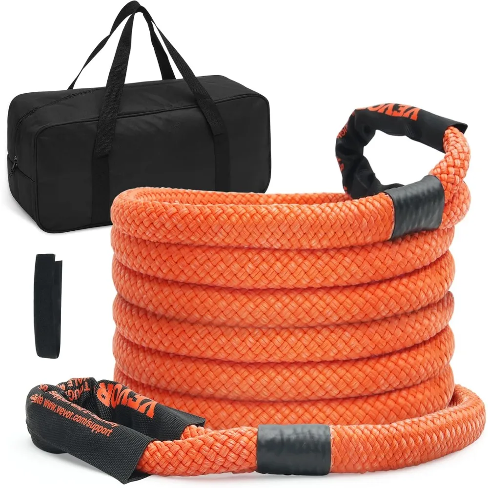 

Сверхмощный 20-футовый буксирный трос с кинетическим восстановлением емкостью 38 000 фунтов и эластичностью 30% для использования в бездорожье.