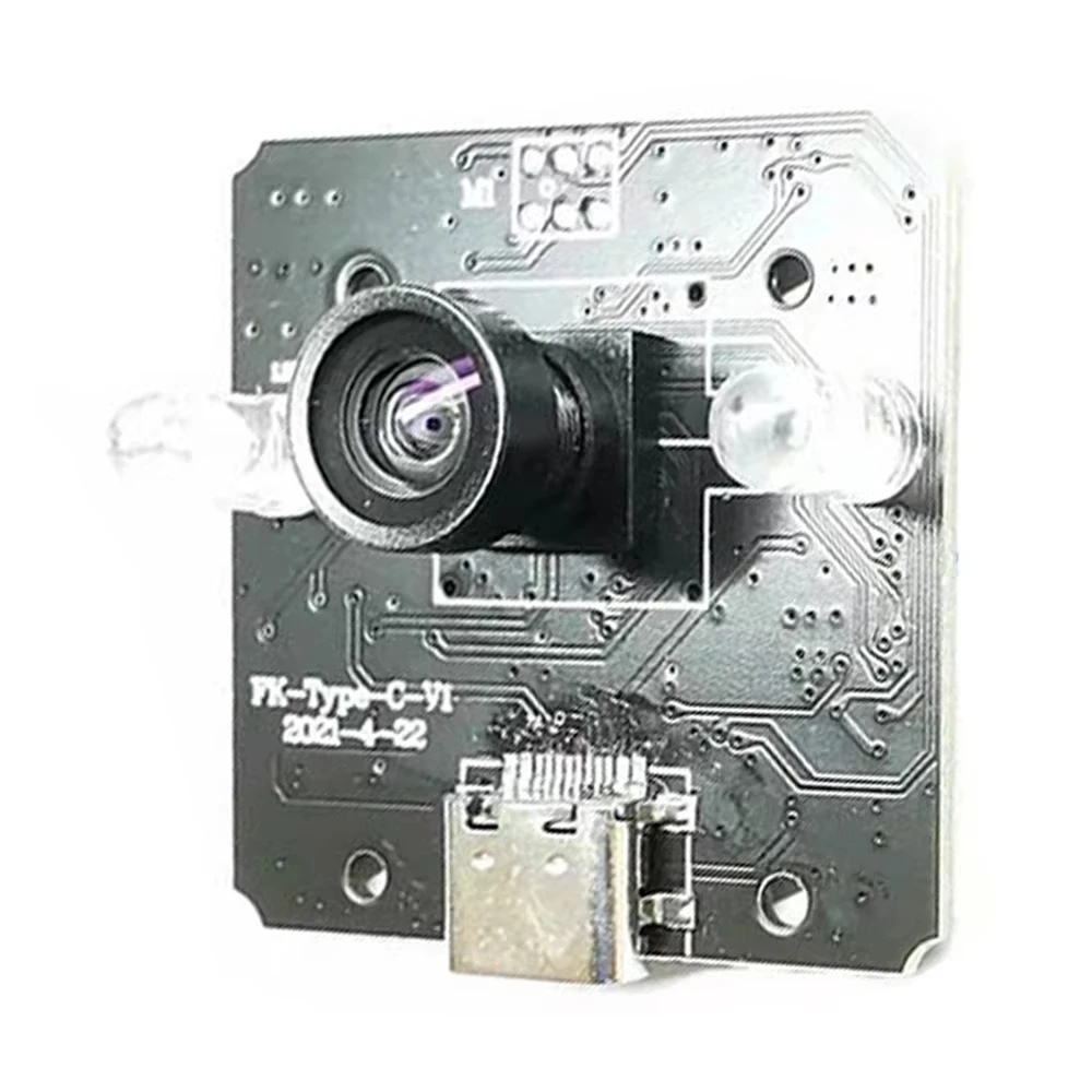 USB Camera Module COMS Sensor GC2145 Chip with Fill-in Light 2 Million Pixel 60 160 3.6 M12 Lens USB Drive Free Type-C Interface