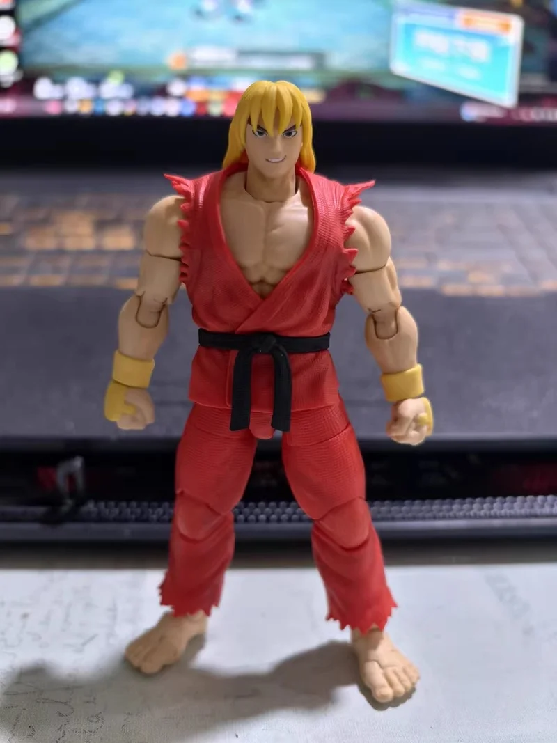 

Original Storm Toys 1/12 Young Street Fighter 3 Ken Ken King of Fighters Arcade 6 Inches Action Figure Gift Collection
