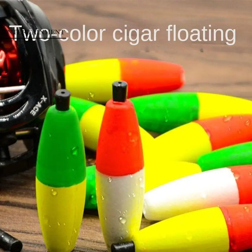 

Ellipse Bicolor Cigar Floating Location Far Throw Fishing Corks Bobbers Sea Rod Float Foam Fishing Float Sea Angling