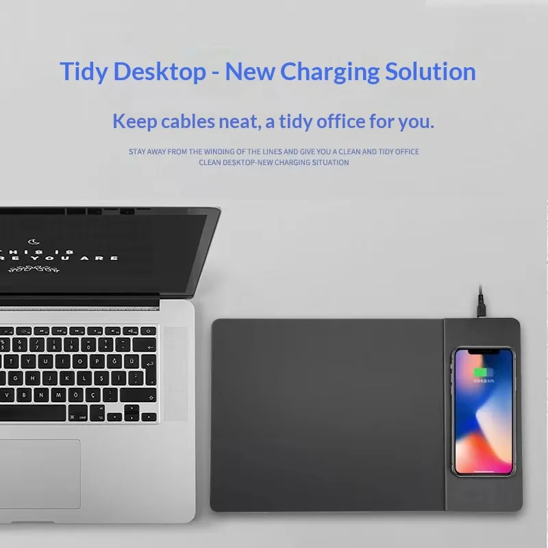 

15W Magnetic Detachable Wireless Charging Mouse Pad with Fast Qi Charging for iPhone