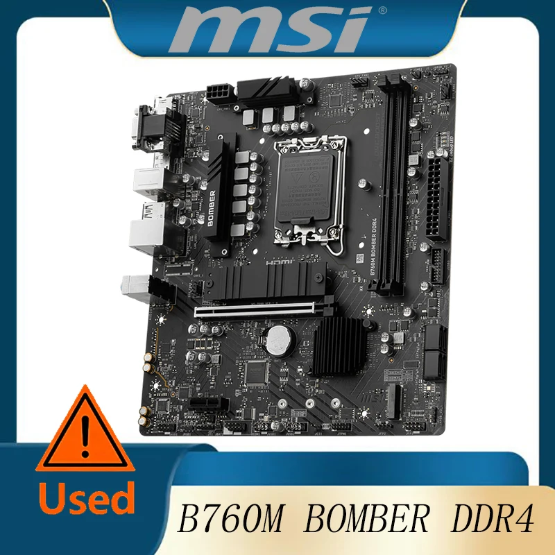 يدعم MSI B760M BOMBER DDR4 الجيل الثاني عشر/13th Intel ®   الأساسية، بنتيوم ®   الذهب وسيليرون ®   المعالجات في اللوحة الأم LGA 1700