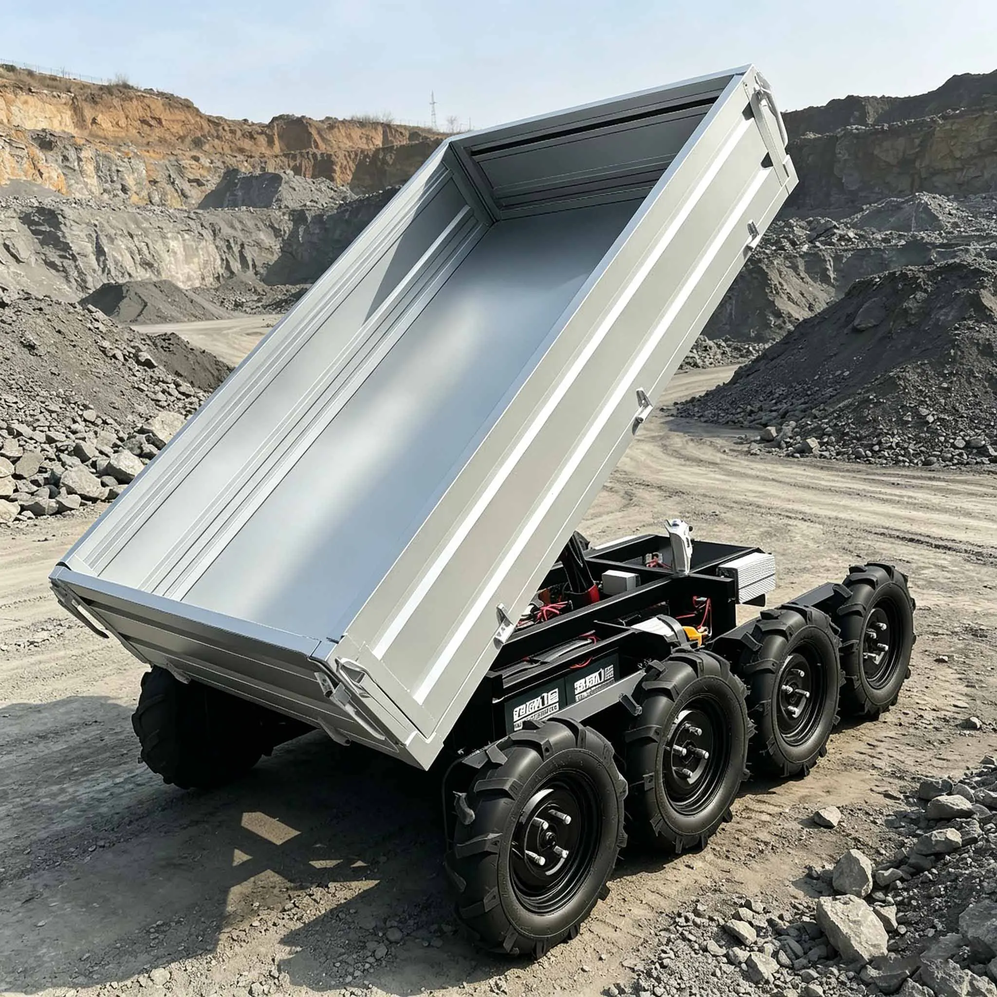 Autonomous Agriculture Vehicle Gps Autonomous Robotic Remote Control Mini Dumper Wheel Barrow Self-loading Mini Dumper