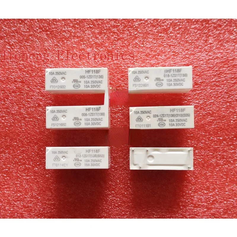 Relay HF118F-005 048 012 018 024-1ZS1 1ZS1T 10A5 Pin 12VDC