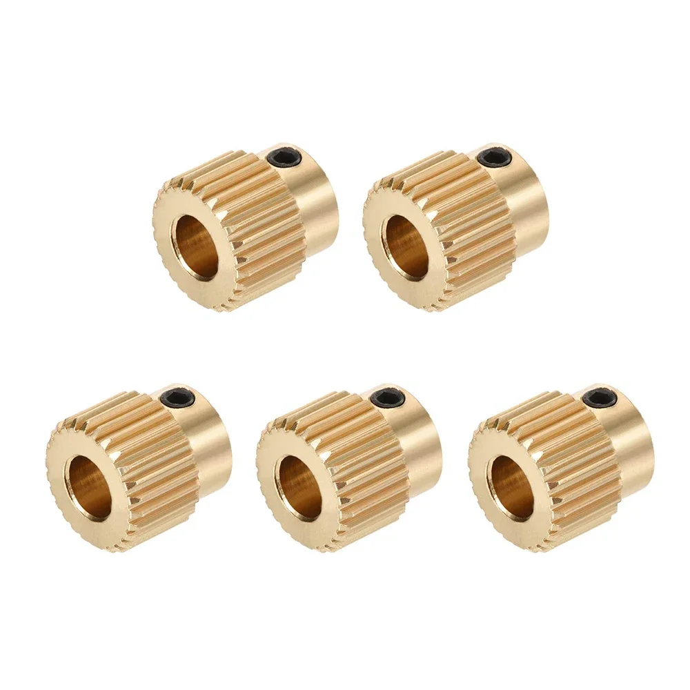 

5Pcs/Lot Ender-3 CR-10 3D Printer Extrusion Wheel Brass gear wheel 40/26 Tooth Gear for CREALITY 3D Printer Extruder filament