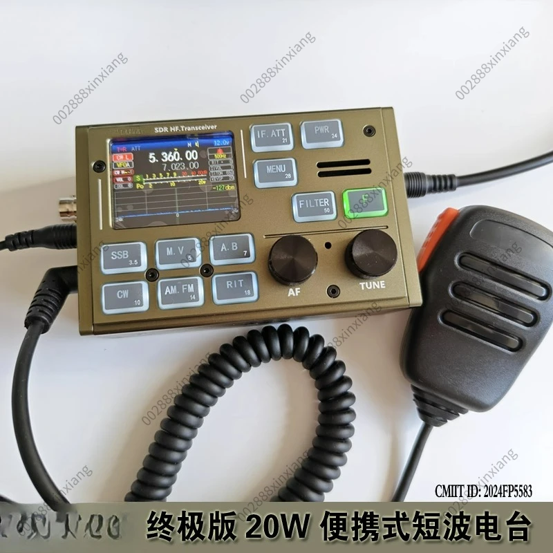 for FX-4CR-2 Third Generation SDR HF Transceiver with 1-20W Continuously Adjustable Power Range Support USB/LSB/CW/AM/FW Modes