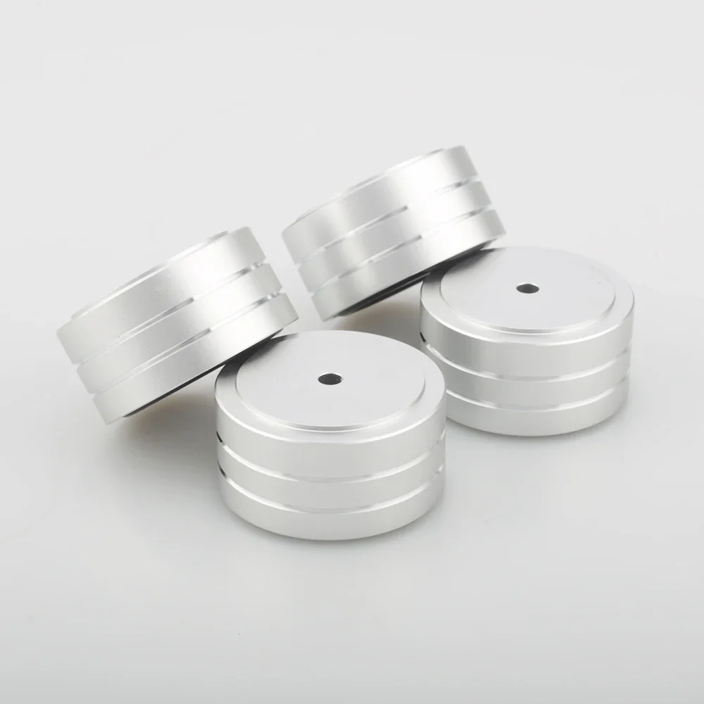 4 Stück 40x20mm Aluminium Stoßdämpfende Isolationsfüße HIFI Lautsprecher Verstärker Plattenspieler DAC Audio Basisständer – Detail 26