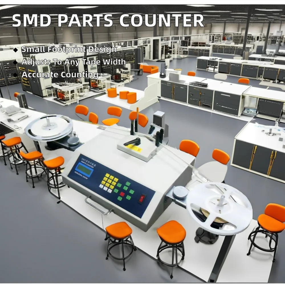 Fast Shipping Electronic Components Counting Machine SMD Tape and Reel Parts Counter Motorized SMD Parts Counter