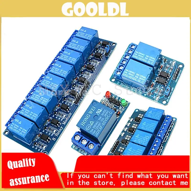 5v 12v 1 2 4 6 8 channel relay module with optocoupler Relay Output 1 2 4 6 8 way relay module for arduino In stock