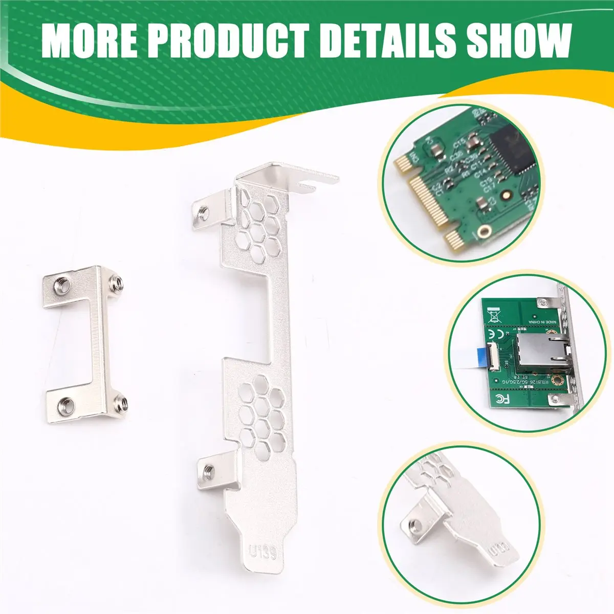 M.2 B+M KEY to 5Gbps Gigabit Network Card Single Port Wired Network Adapter RTL8126 Chip for Win7/8/10