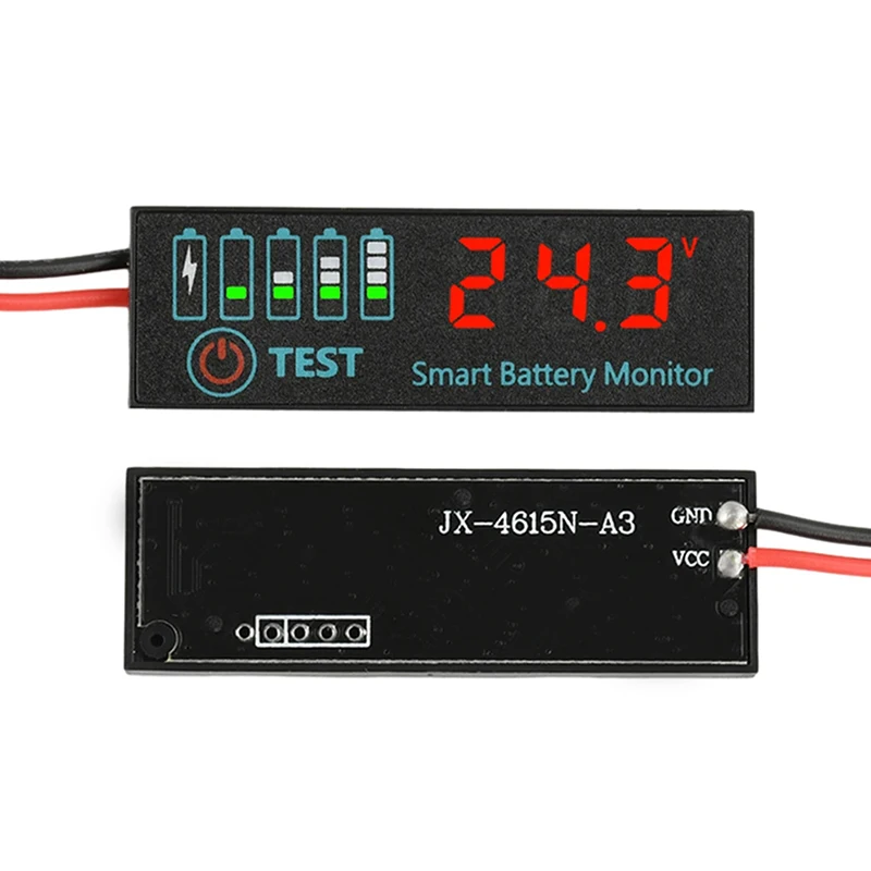 DC 7-55V 범용 배터리 충전 표시기 패널 LED 표시기 산성 배터리 리튬 배터리 전압 충전 표시기