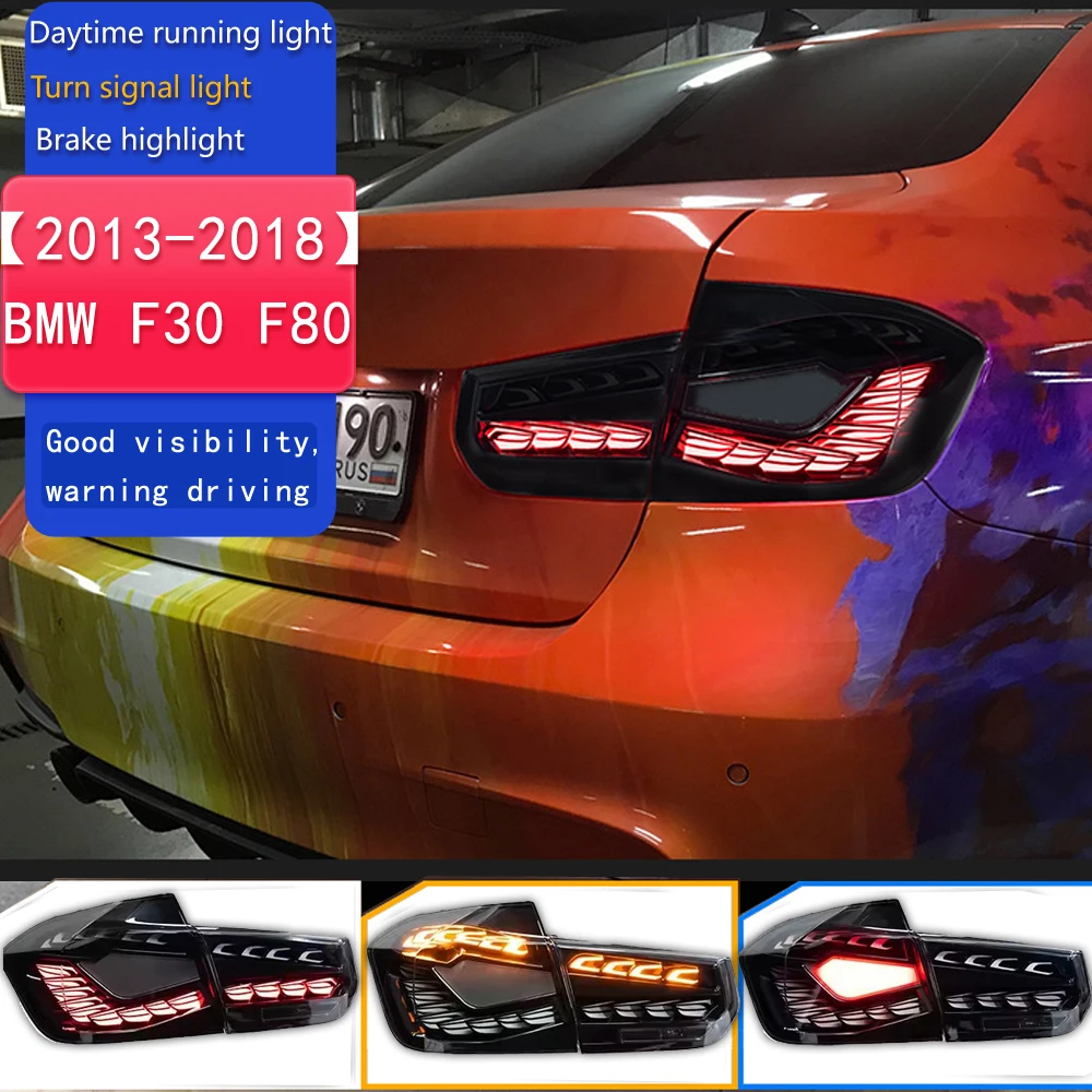 

Аксессуары для стайлинга автомобилей для BMW F30, задние фонари 2013-2018 F80, светодиодный задний фонарь, задний стоп-сигнал 320i 325i 330i, сигнал DRL, авто