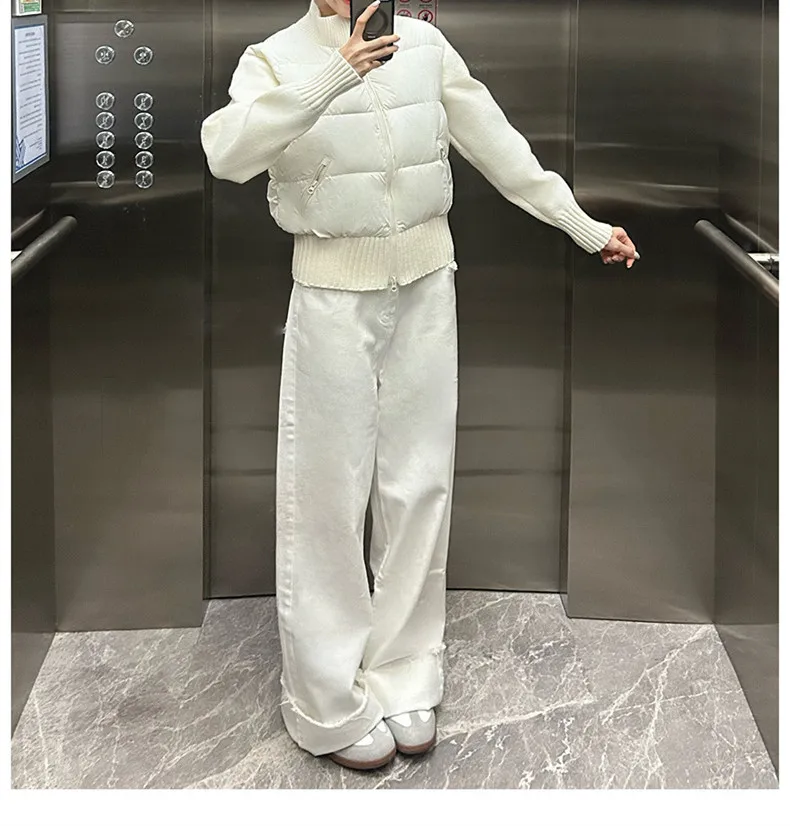 

New Autumn/Winter Fashion Casual Long Sleeve Stand Collar Zipper Pockets Solid Color Slim Fit Cotton-Padded Jacket,4 Colors