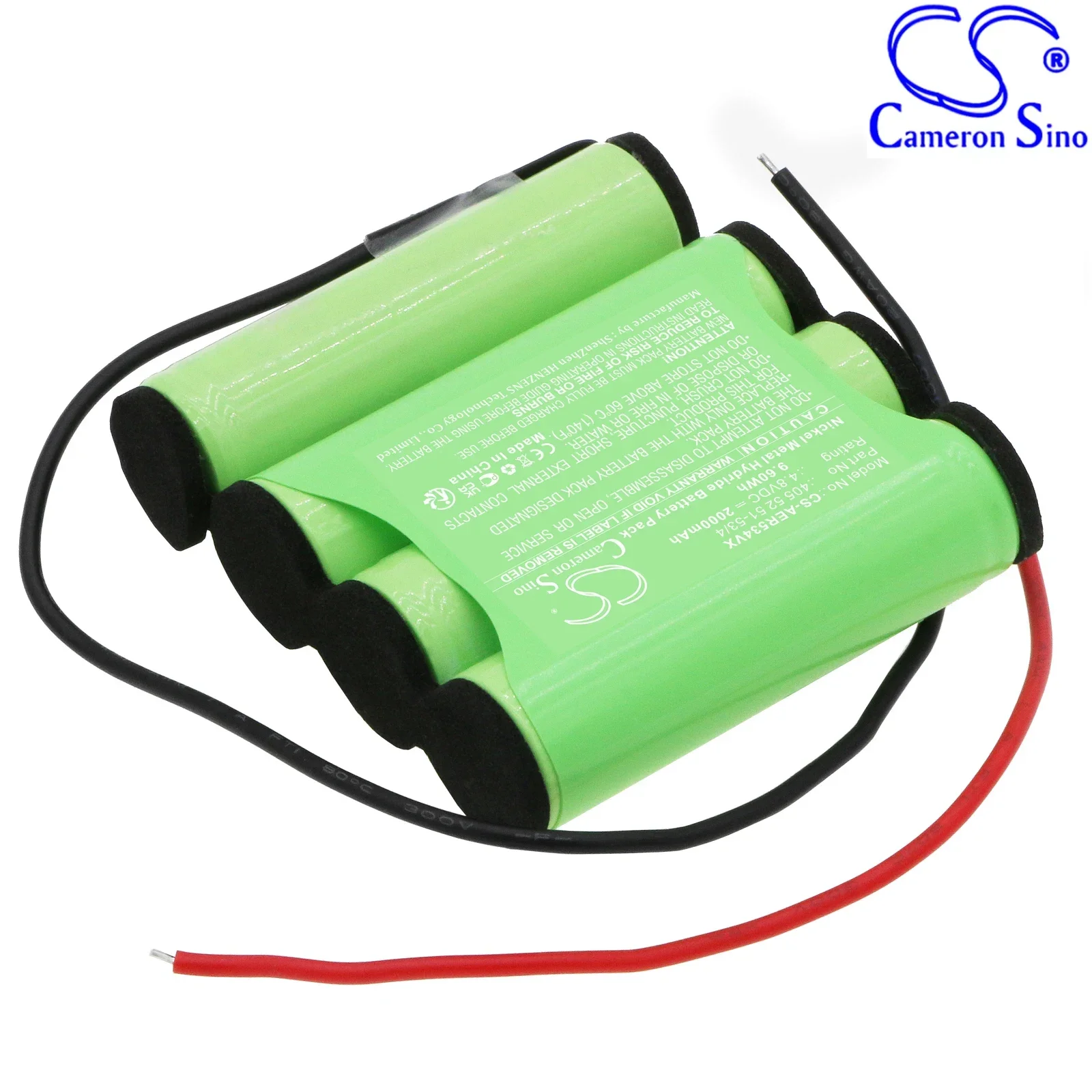 Ni-MH Vacuum Battery for AEG, 4.8V, 2000mAh, Compatible Models: AG4104WD, AG5104WD, AG5104WDB, ErgoRapido, HX6-8DM-W, Rapido