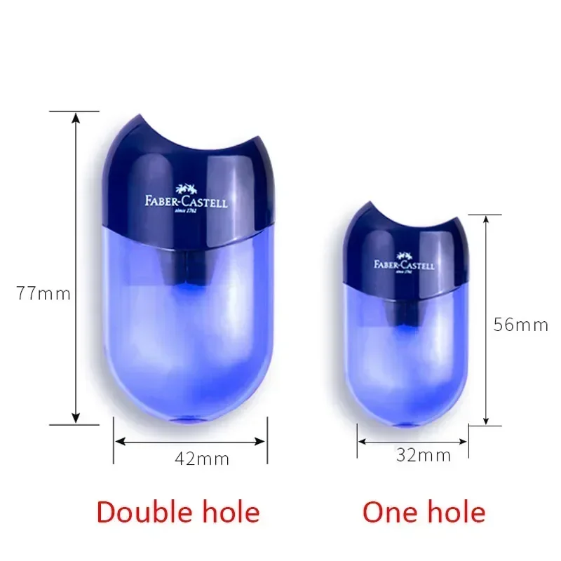 Sacapuntas de doble agujero y un agujero, bolígrafo transparente creativo, cuchillo, papelería de corte para niños y estudiantes, suministros escolares