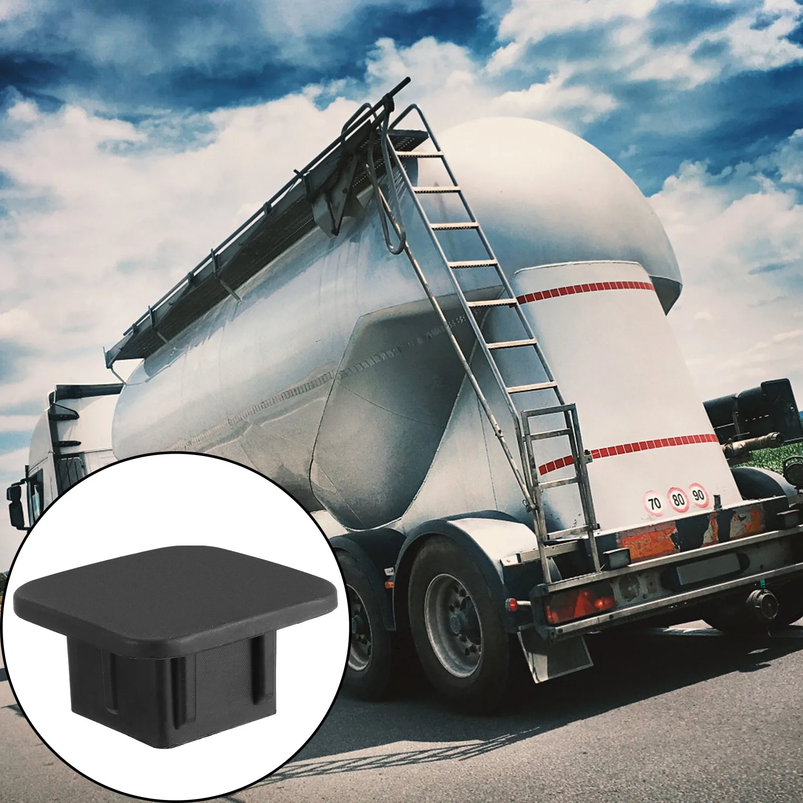 

Trailer Hitch Cover Black Rubber Tow Receiver Tube Plug Ensures Perfect Fit Keeps Receiver Clean Protected from Snow Ice Rain