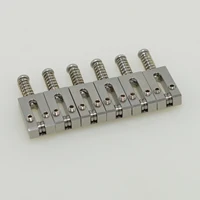 1 Juego de puente trémolo para guitarra eléctrica, sillín de rodillo de acero inoxidable de 10,5mm/10,8mm/11,2mm, 1 Juego de 6 uds para reemplazo de guitarra ST