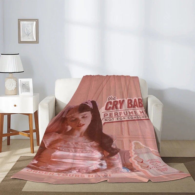 Winter Blanket Singer Melanie Martinez Cry Baby  K-12Fluffy Soft Blankets & Throws Microfiber Bedding Knee Sofa Warm Fleece Nap