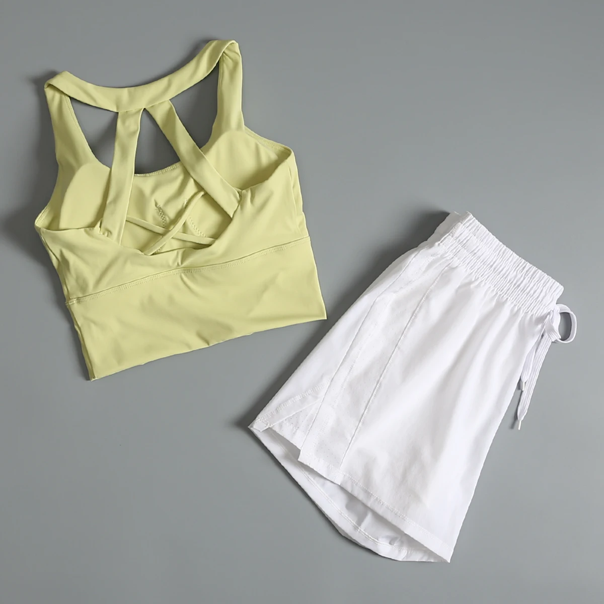 Running suit for women with chest pad exercise yoga vest in summer high-end professional gym training morning jogging