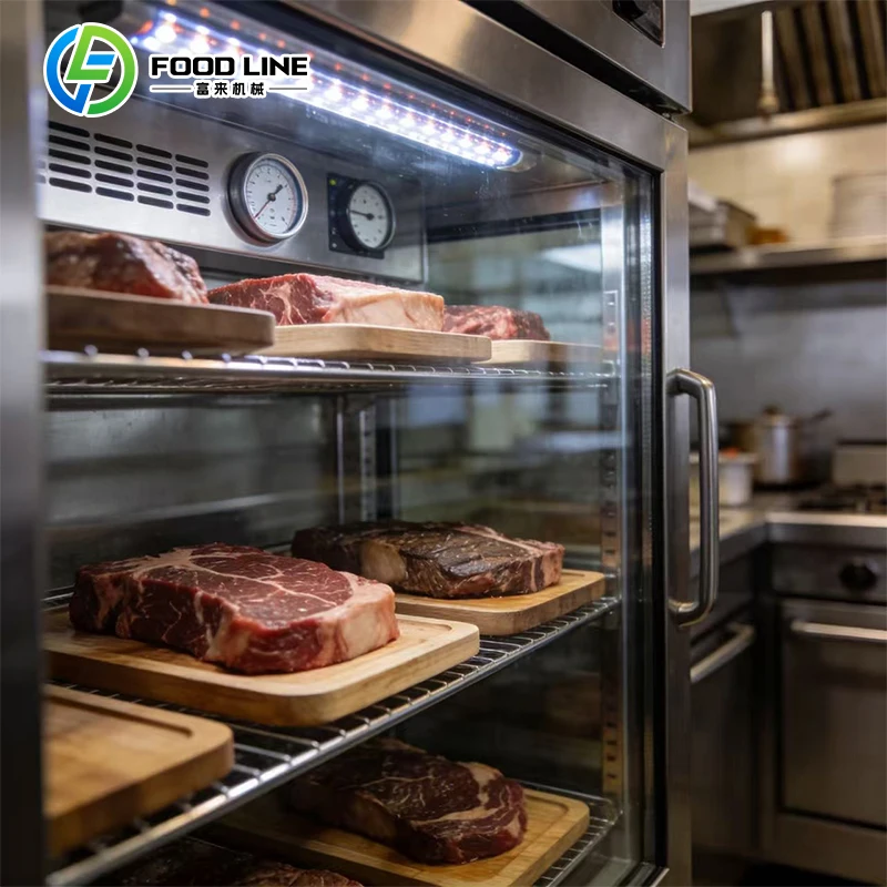 Customize Commercial Large Restaurants Beef Steak Meat Dry Ager Cooler Fridge Display Aging Refrigerator Cabinet