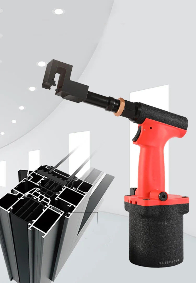 45x7.5mm drainage hole air puncher, pneumatic air punch gun for Aluminum Door and Window profiles