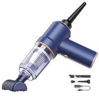 2in1Car Wireless Vacuum Cleaner Portable High Power Multiple Brush Head Charging Base Type-C with Held Household Vacuum Cleaner