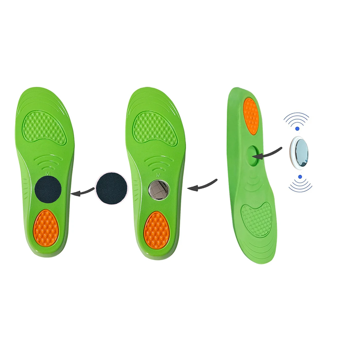 مكافحة خسر المقتفي نعال الحذاء ل Airtag GPS المخفية حامل الاطفال كبار السن أحذية رياضية المشي اليومي السفر بأمان حالة نعل الوسادة