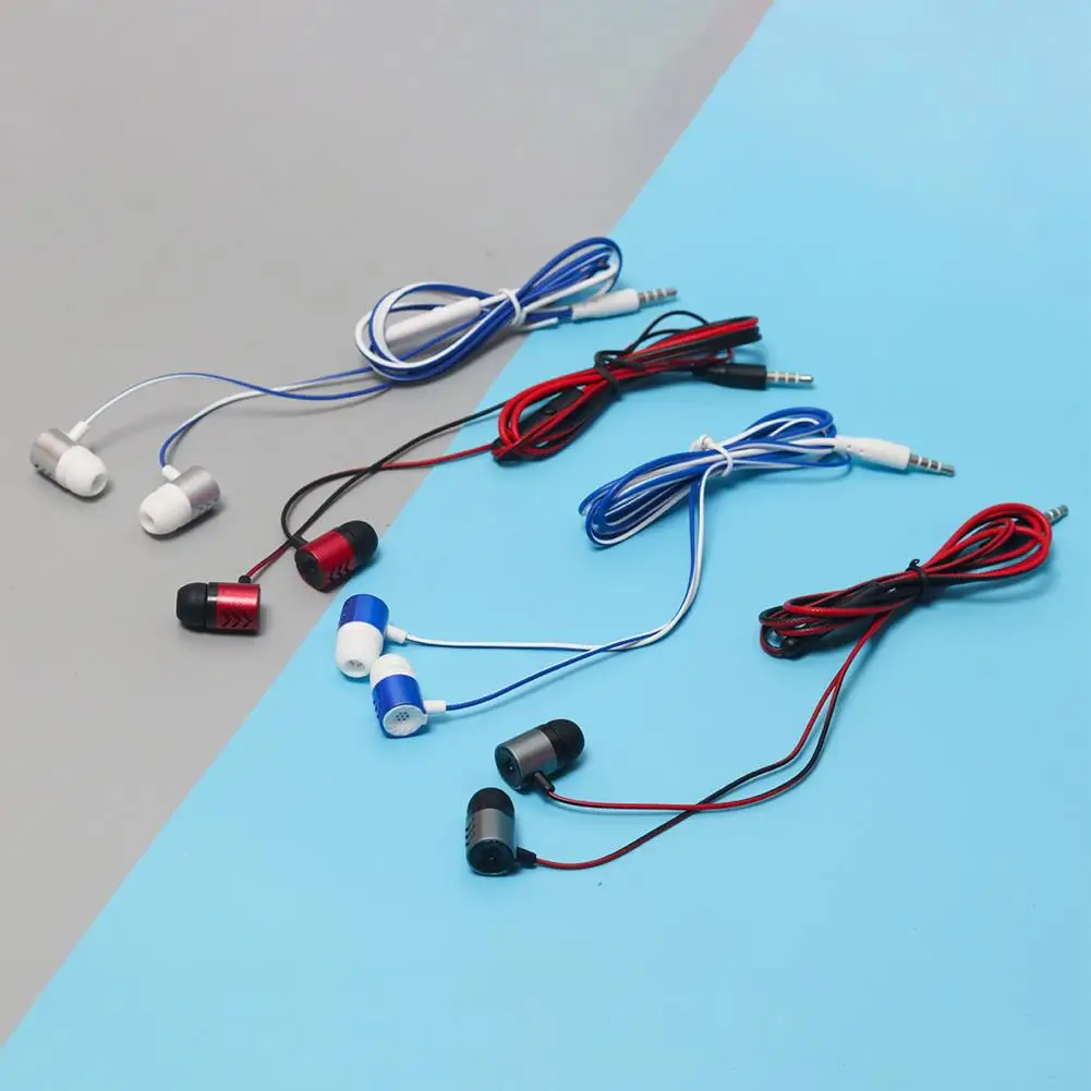 Wired Earbud Powerful Bass Intelligent Noise Cancelling Ergonomic 3.5mm Stereo Sports In-ear Gaming Earbud for Running