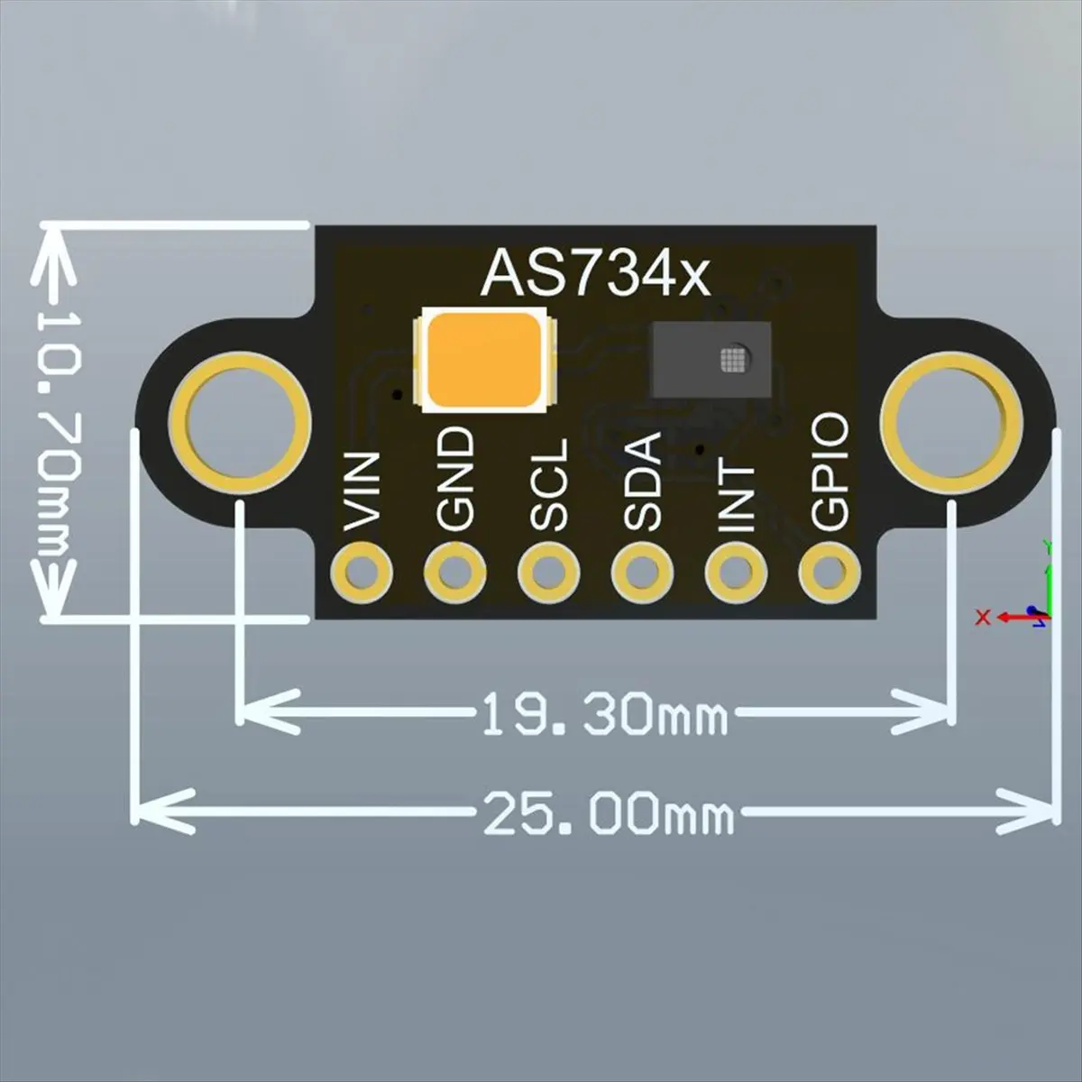AA80 -AS7341 Visible Infrared Color Spectrometer Sensor Module Color Temperature Illuminance Color Measurement Detection B